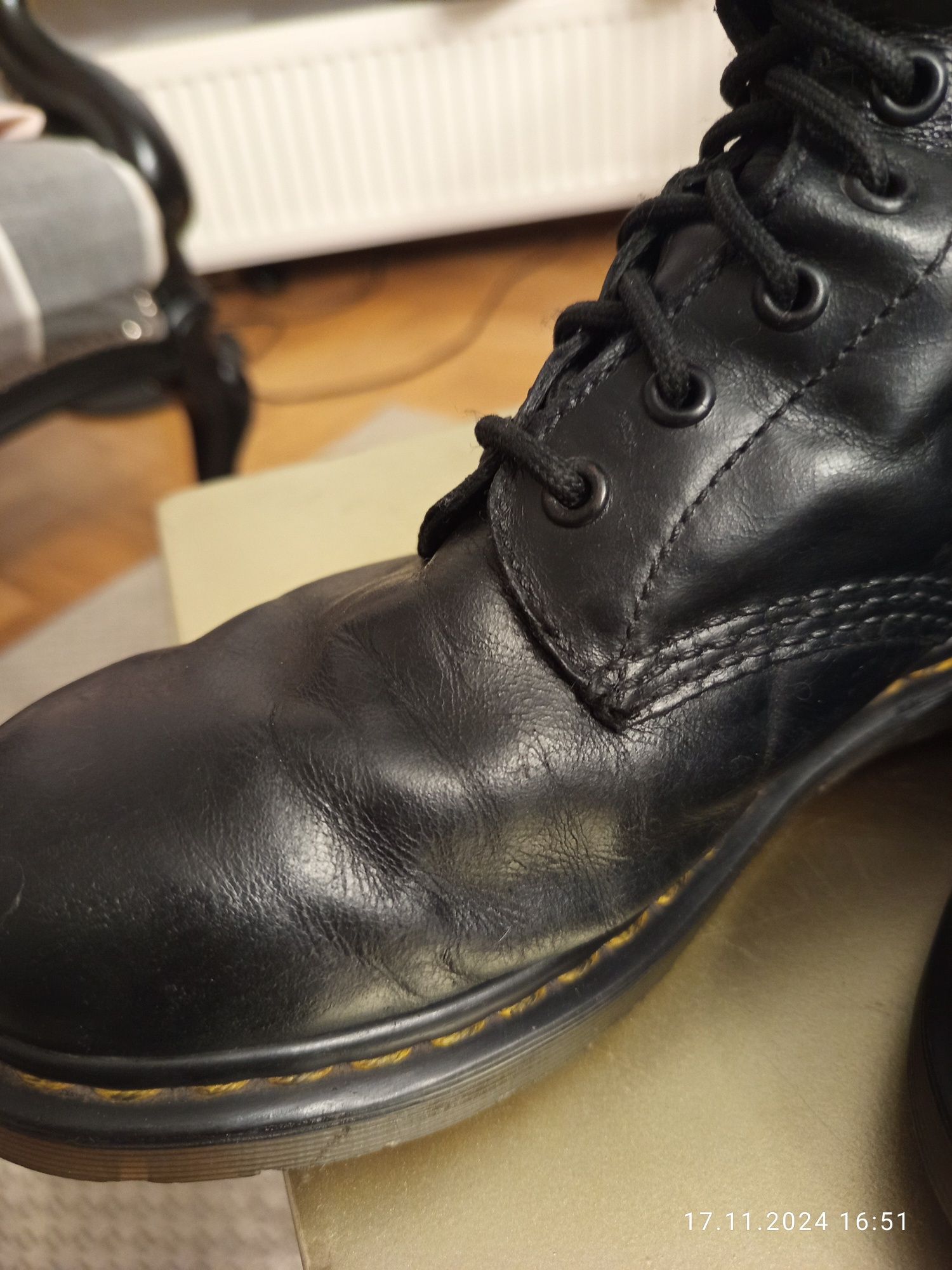 Buty skórzane Dr. Martens 1899, czarne, rozmiar 40 przecena