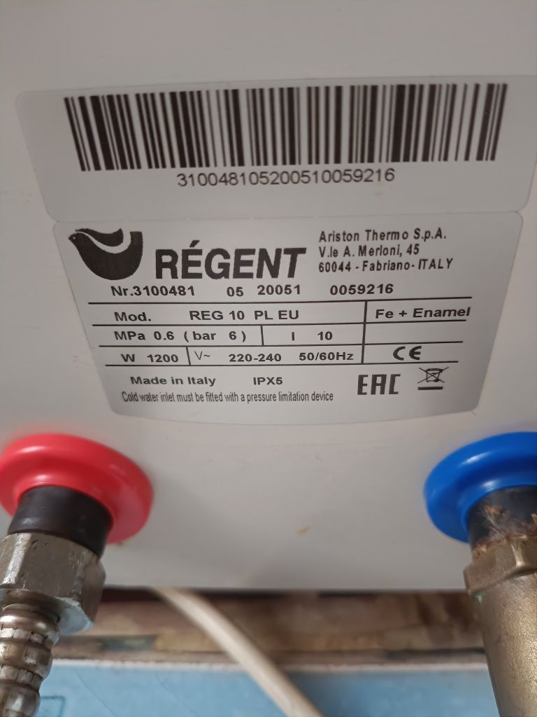 Podgrzewacz wody 10l Regent