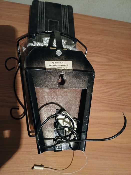 Zestaw 3 lampy plus 3 kinkiety retro metaloplastyka plus szkło