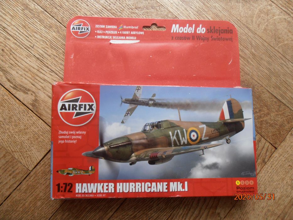Hawker Hurricane Mk.I - Airfix 1:72 - wysyłka gratis !