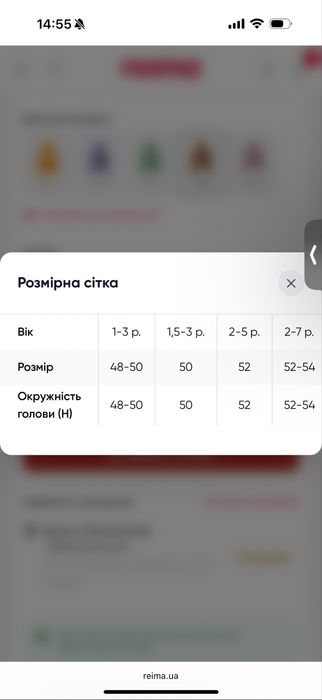 Шапка Reima Nunavut 50 см