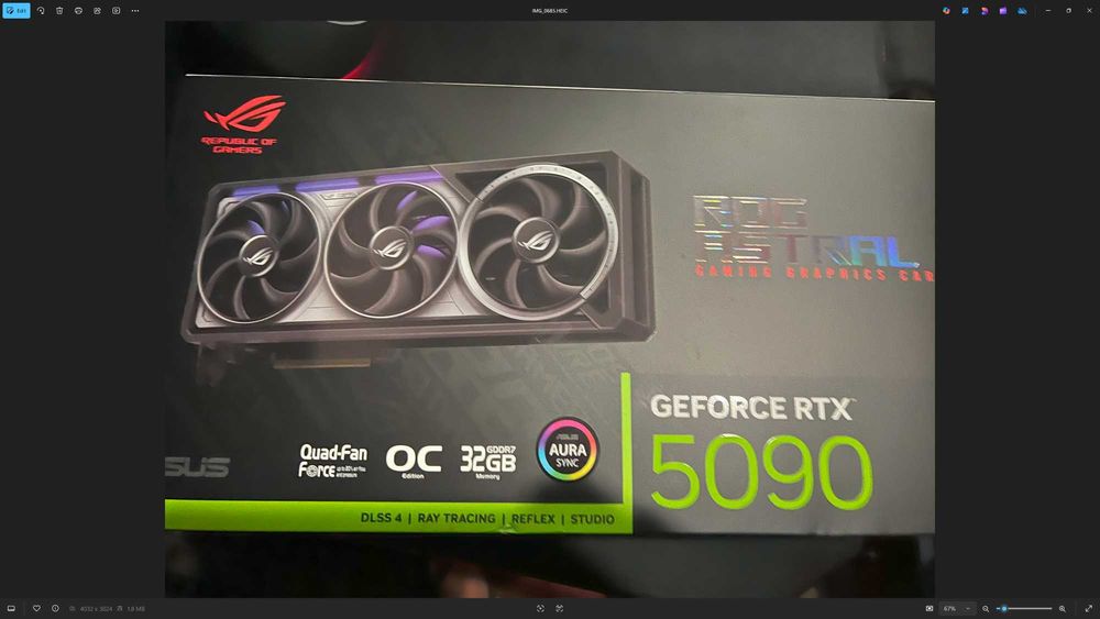 ROG Astral GeForce RTX™ 5090 32GB GDDR7 OC Edition