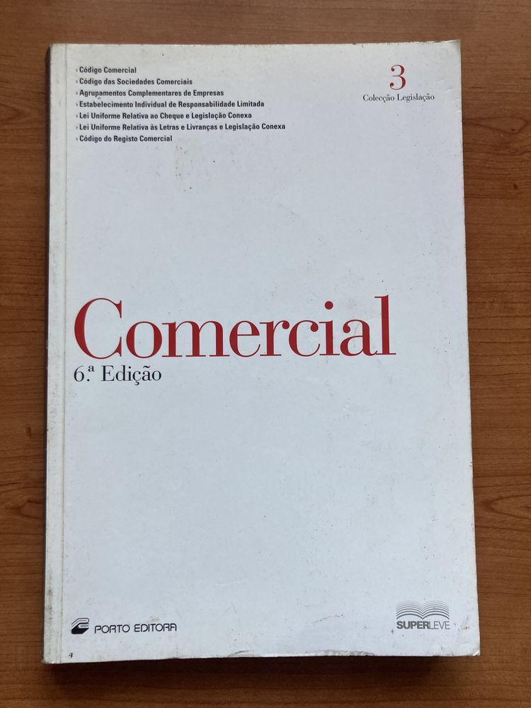 Livro – Direito Comercial - Coleção da Legislação