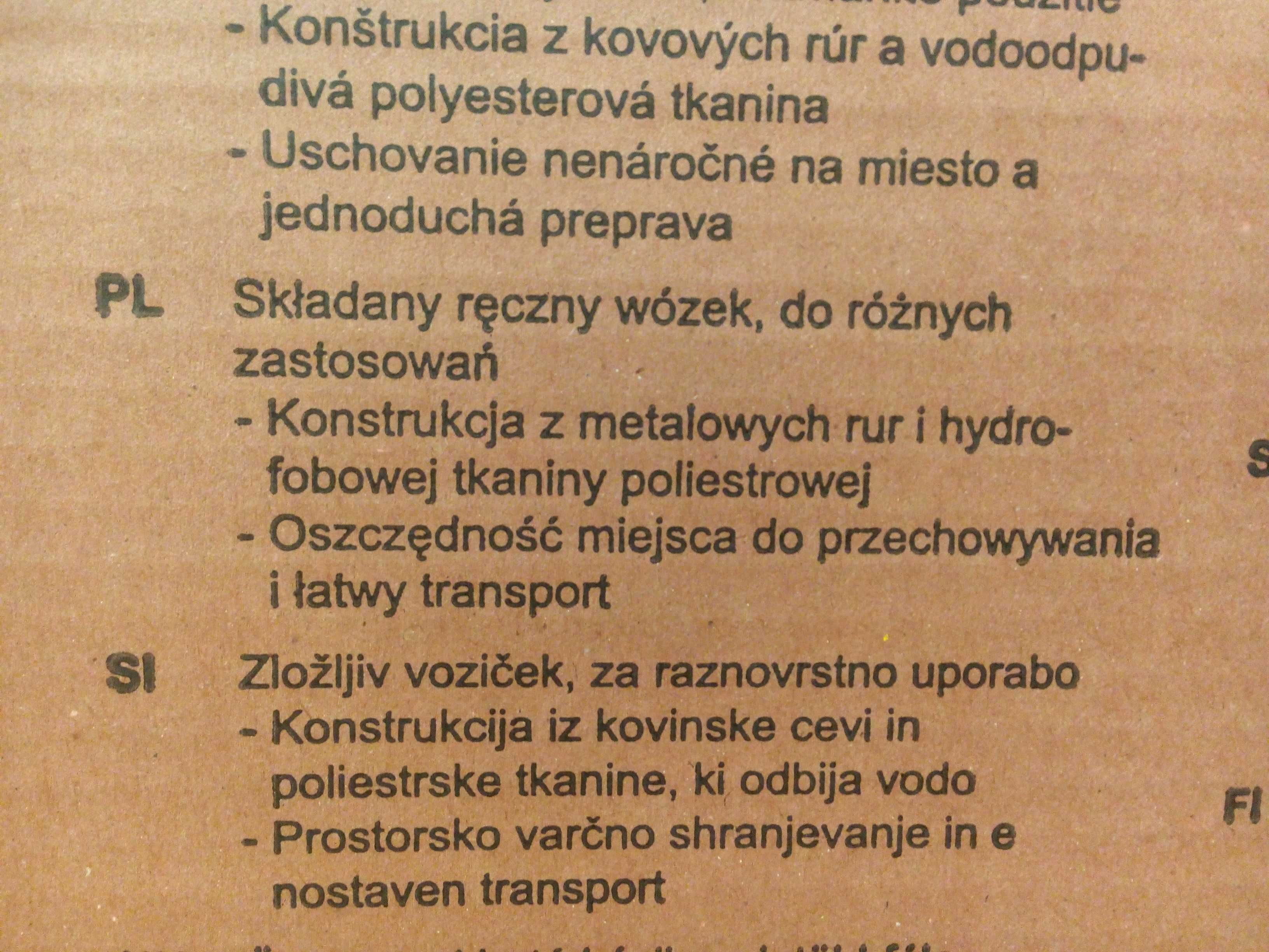 HIT Wózek transportowy składany do 70kg plażowy na wędki ryby KURIER