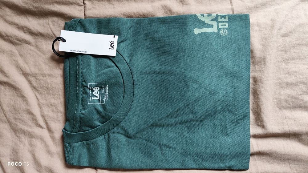 Lee zielony morski t-shirt rozm L