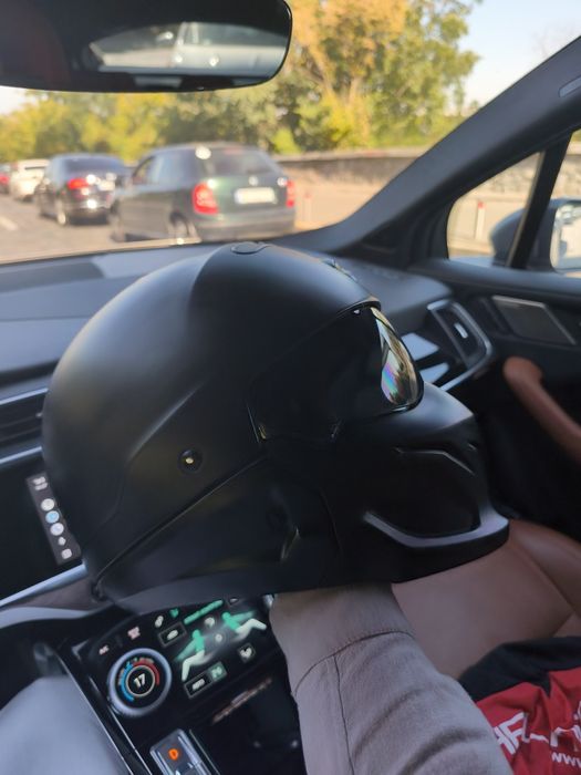 Шлем мото Харлей чопер стиль scorpion exo covert combat L-XL сонный ма