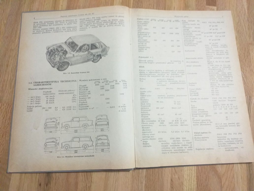 Książka Naprawa Trabant 500, 600, 601