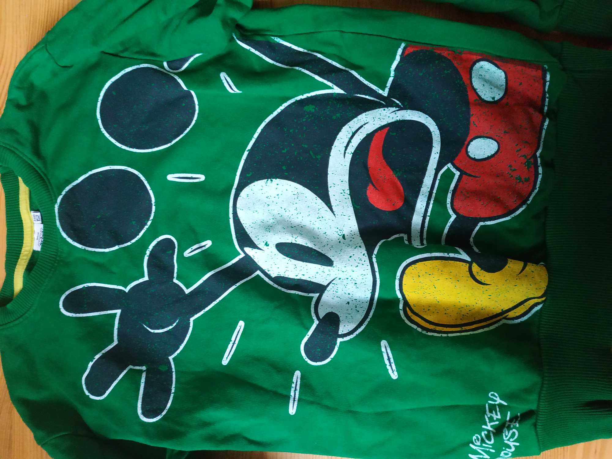 Piękna zielona bluza z myszką Miki