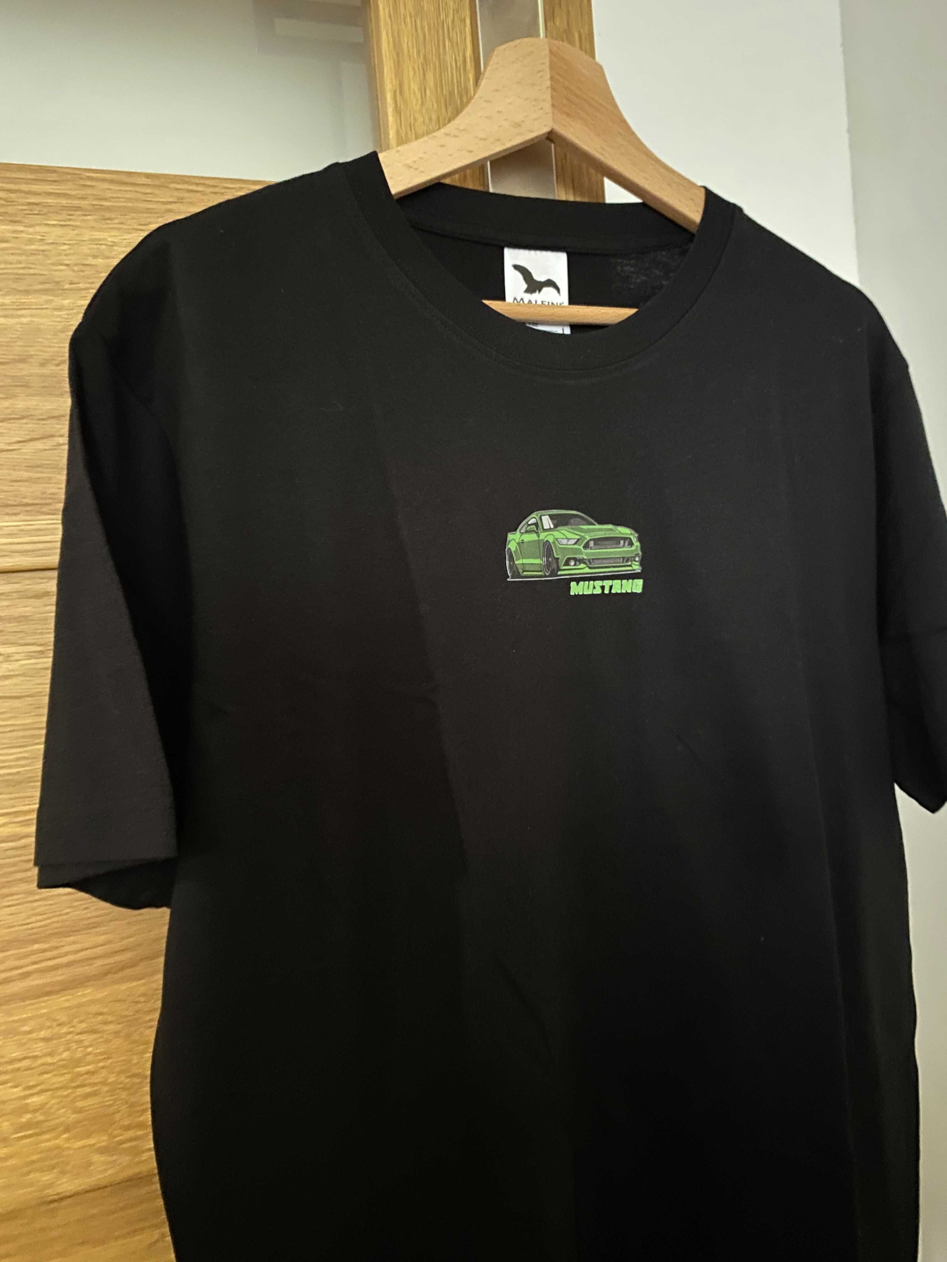 Męska Czarna Koszulka Ford Mustang L