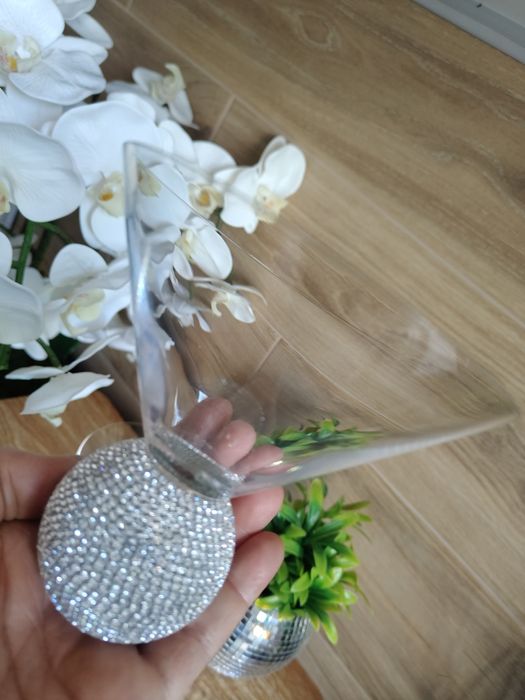 2 szt kieliszki do martini z cyrkoniami Glamour