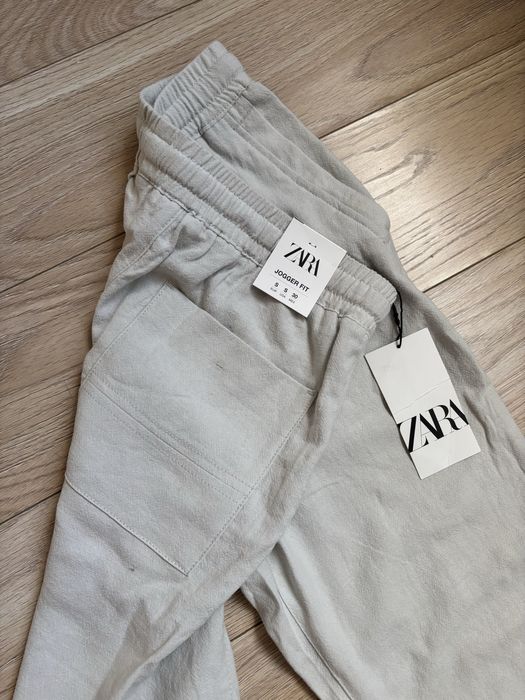 Льняні штани чоловічі Zara