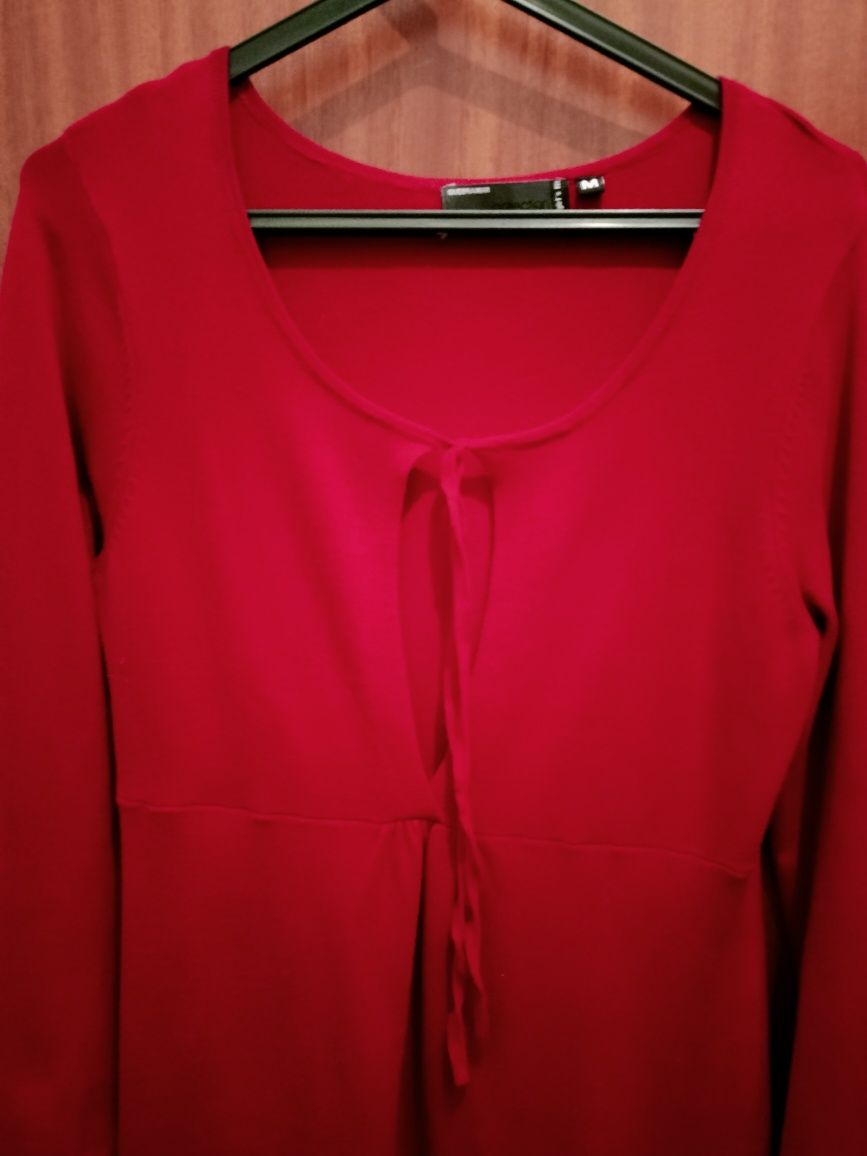 Vestido de inverno vermelho Quebramar M/Novo