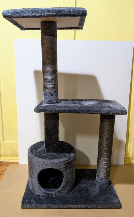 Erebus Drapak dla Kota Ciemnoszary 58x38x103,5cm ŚREDNIEJ WIELKOŚCI