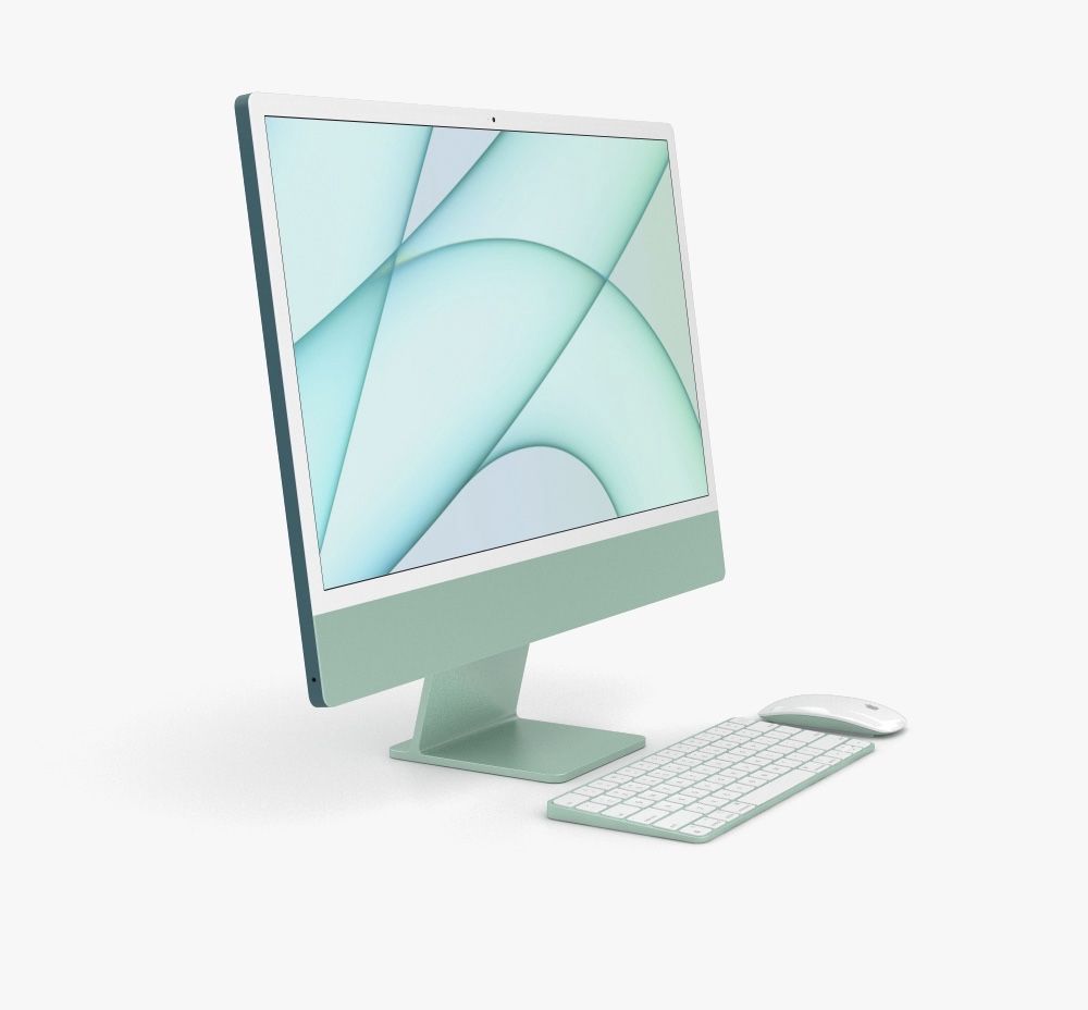 iMac with Apple M1 chip 8-core CPU / 7-core GPU Green