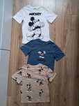 H&M Myszka Mickey Miki 3pack t-shirty 110/116
