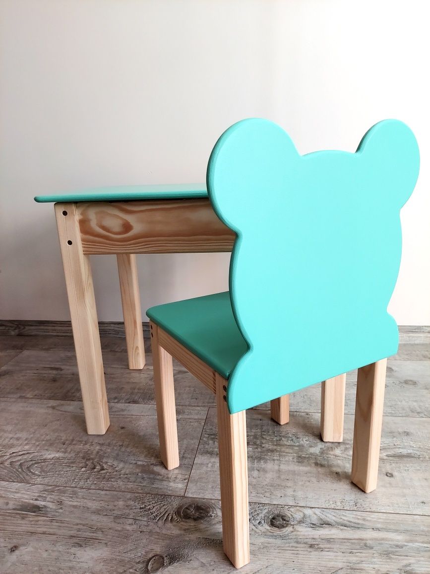 Stolik I krzesełko dla dziecka drewniane 92-116
