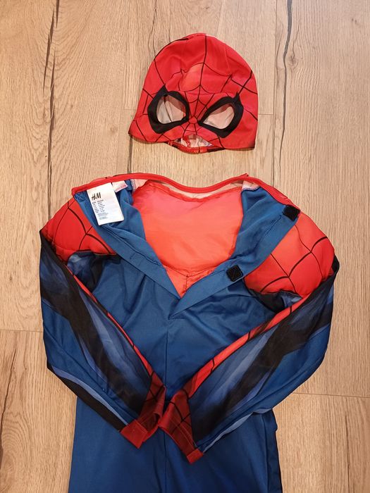 Strój na bal karnawałowy spiderman r. 122/128 H&M stan idealny