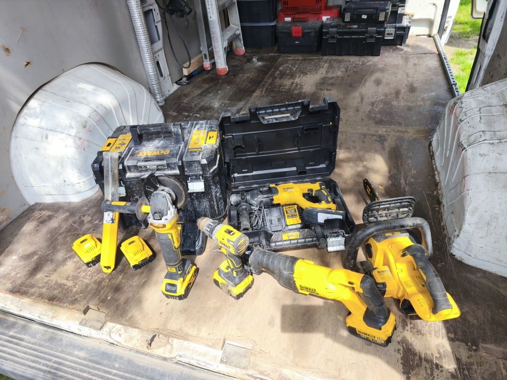 DeWalt duży zestaw narzędzi bateryjnych 18 V