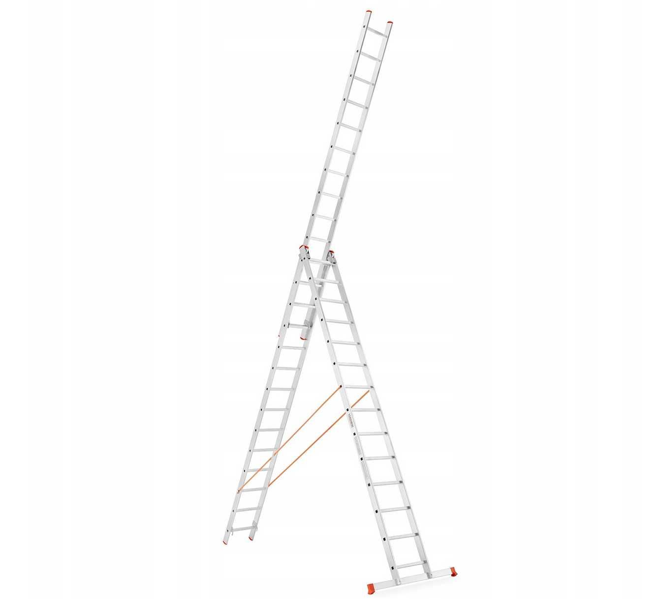 Drabina aluminiowa 3x11 na schody 8,20m 180kg