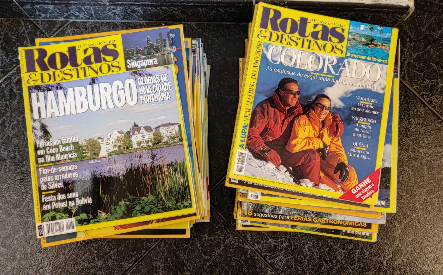 Conjunto de 75 revistas de Rotas e Destinos (também vendo em separado)