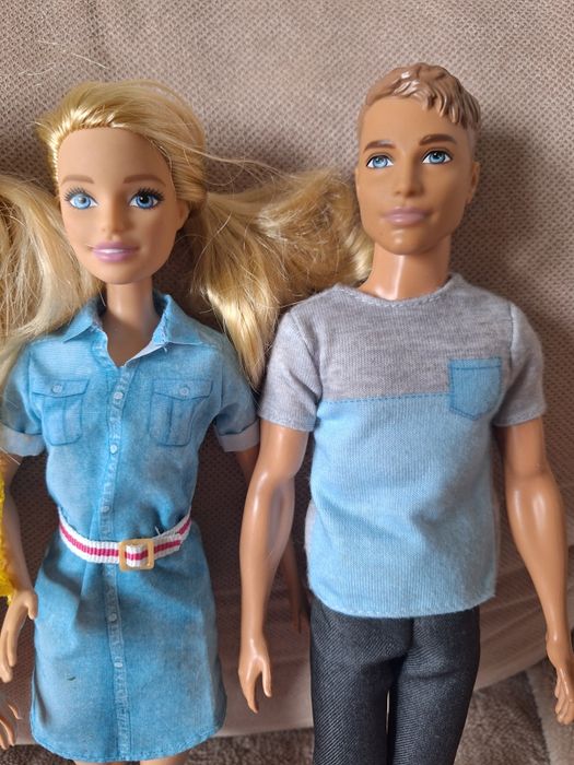 3 lalki barbie i Ken