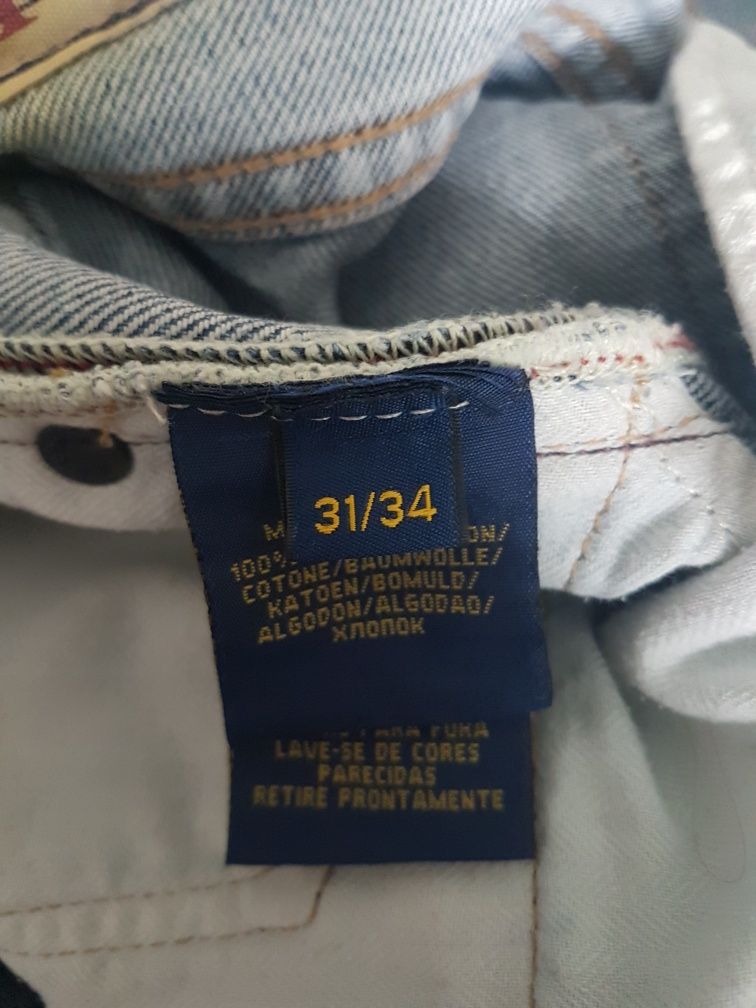 Spodnie jeansy męskie Polo Ralph Lauren Varick slim straight 31/34