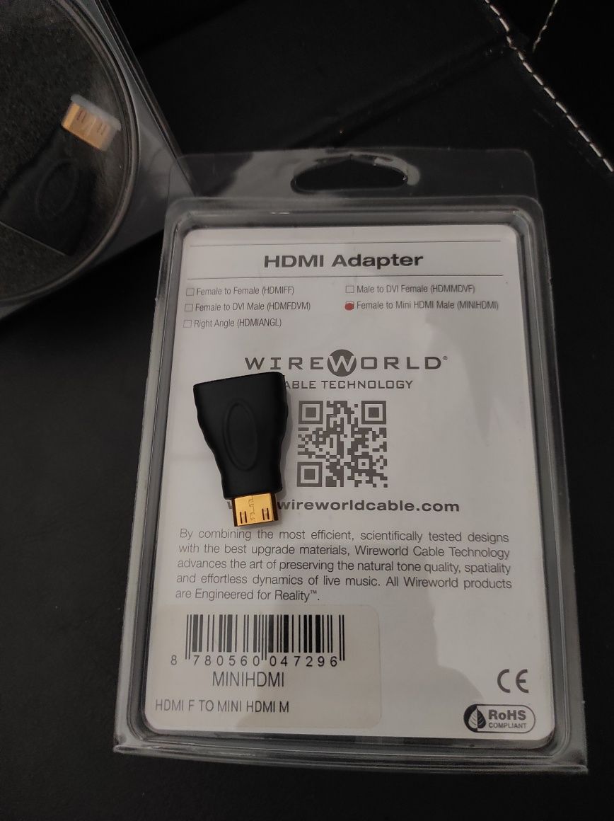 WireWorld HDMI na Mini HDMI adapter przejściówka wtyk wtyczka
