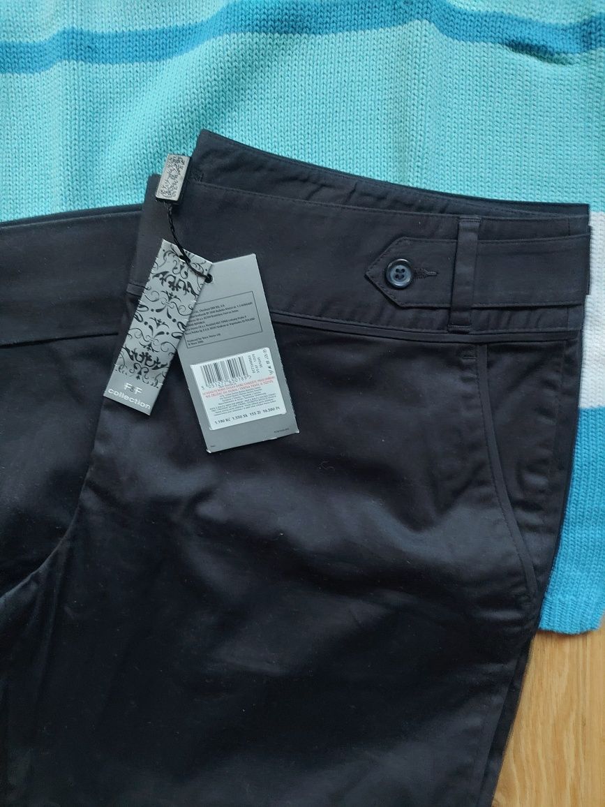 Nowe spodnie premium cotton elastic granat r XXL/44 - 46