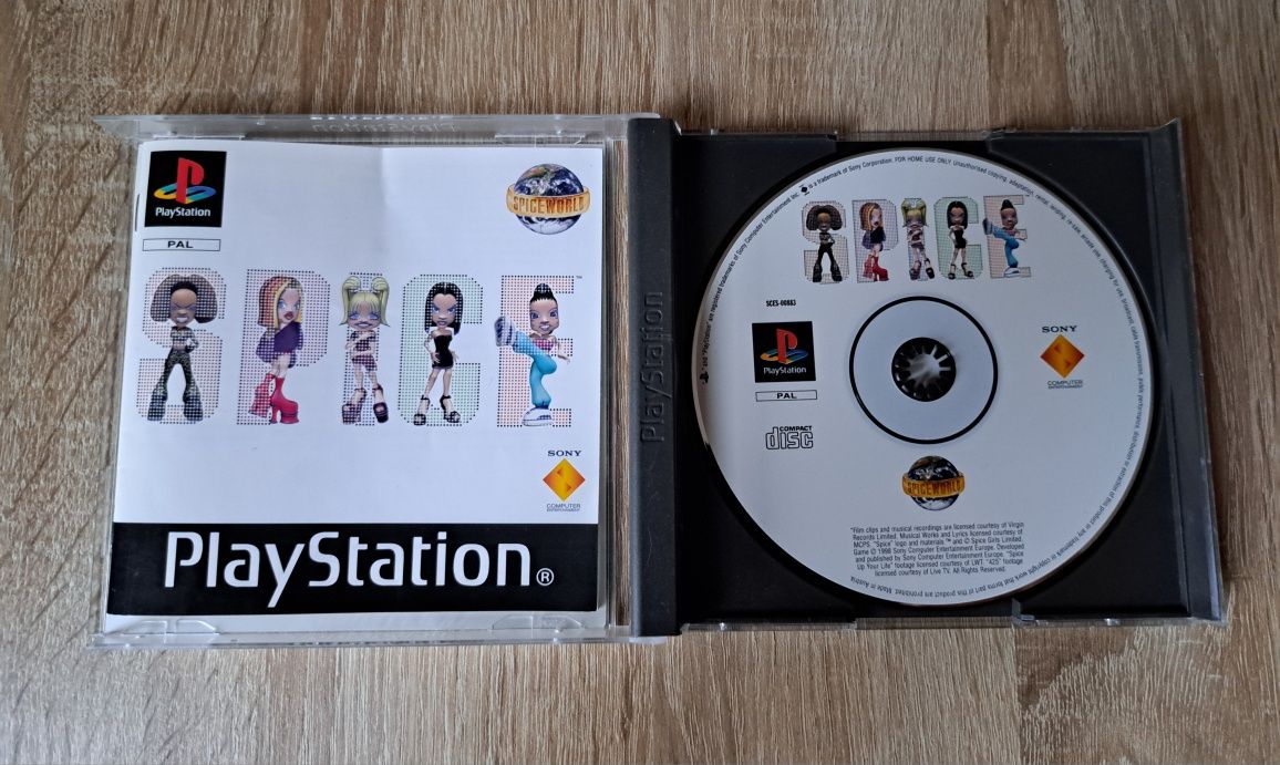 Spice World Komplet 3xA BDB Ps1 BDB Spice Girls PSX