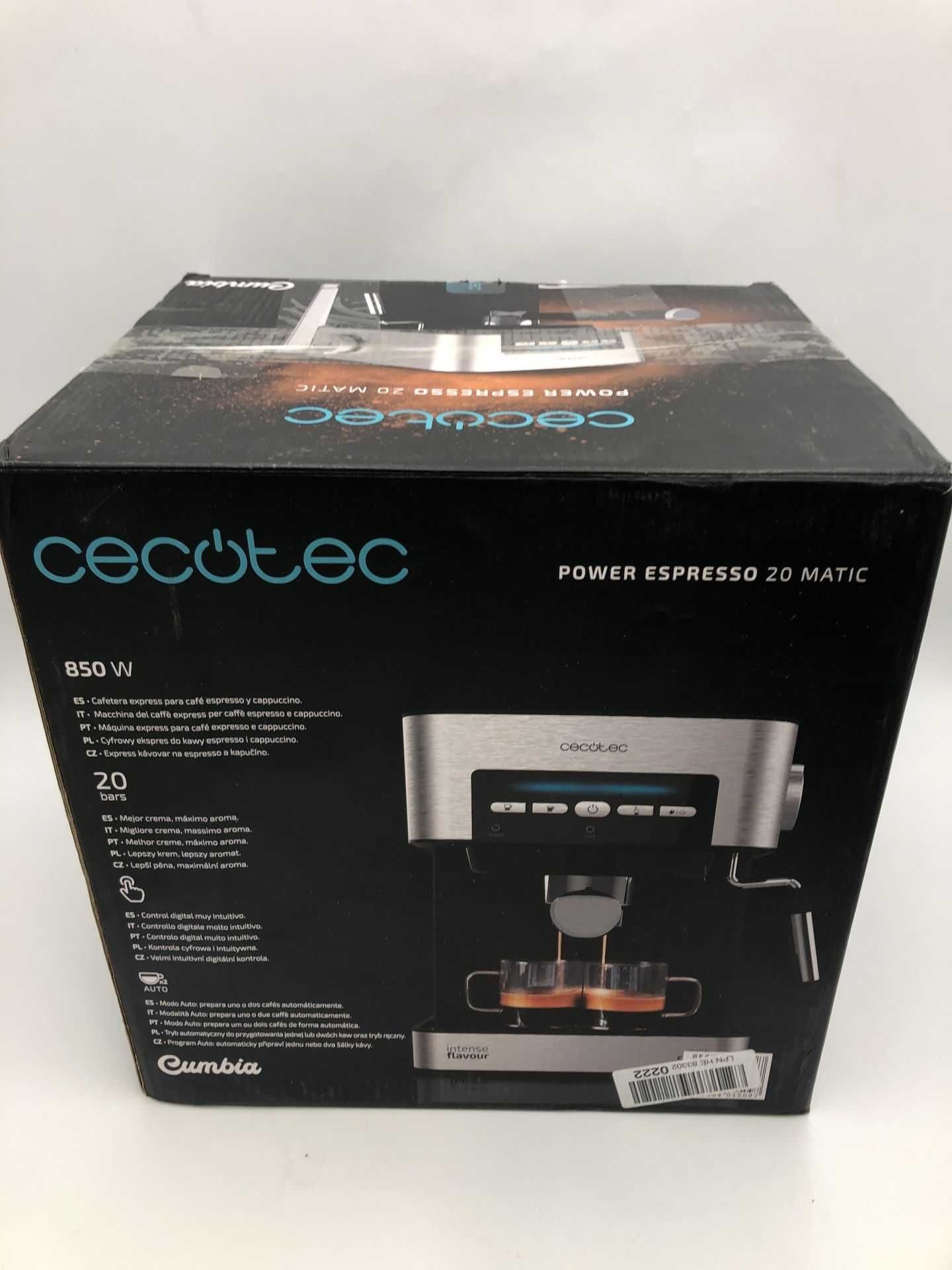 Ekspres do kawy Cecotec Cumbia Power Espresso 20 Barista 2900W 20 bar