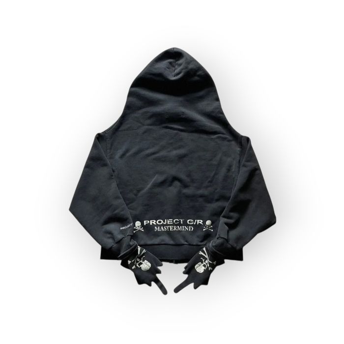 Grailz Project G/R x mastermind zip up hoodie черная кофта opium