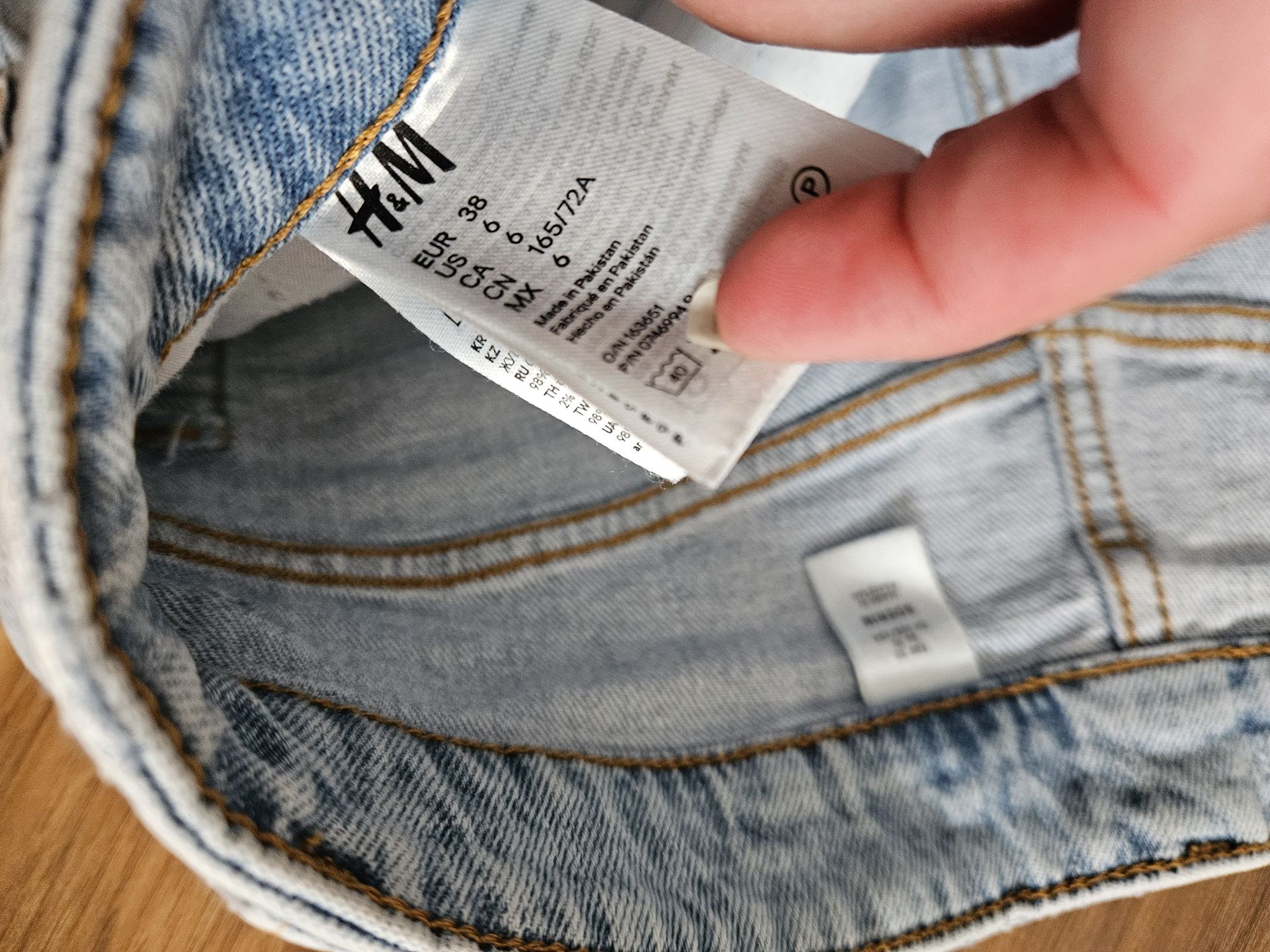 Jeansy spodenki h&M szorty Stradivarius rude i legginsy krótkie Adidas