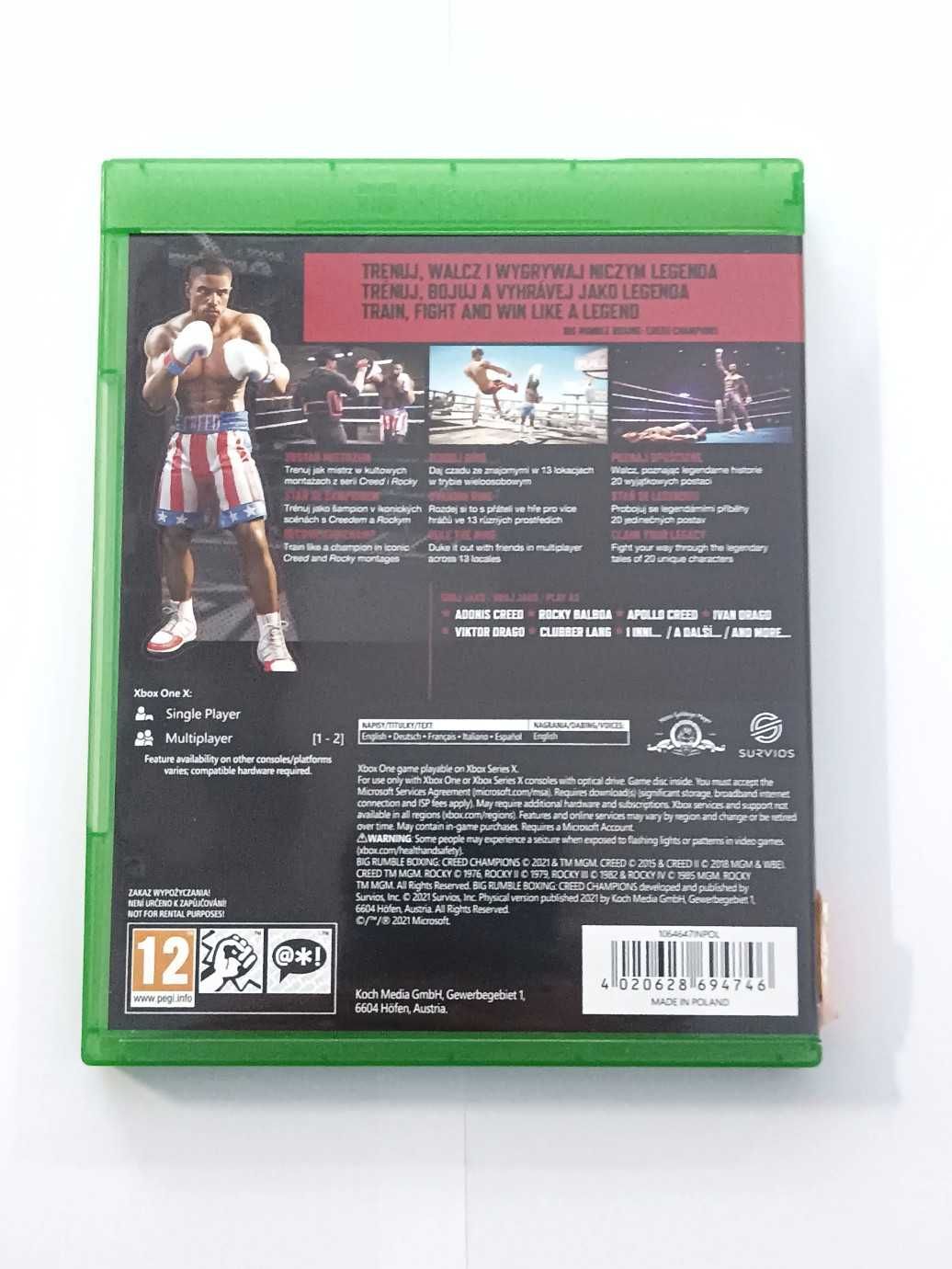 Gra Big Rumble Boxing: Creed Champions Xbox ONE XONE