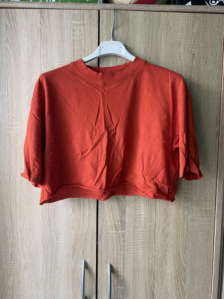 crop top pomarańczowy