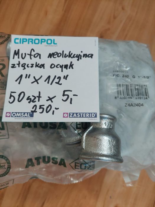 Sprzedam ksztaltki ocynk 1"
