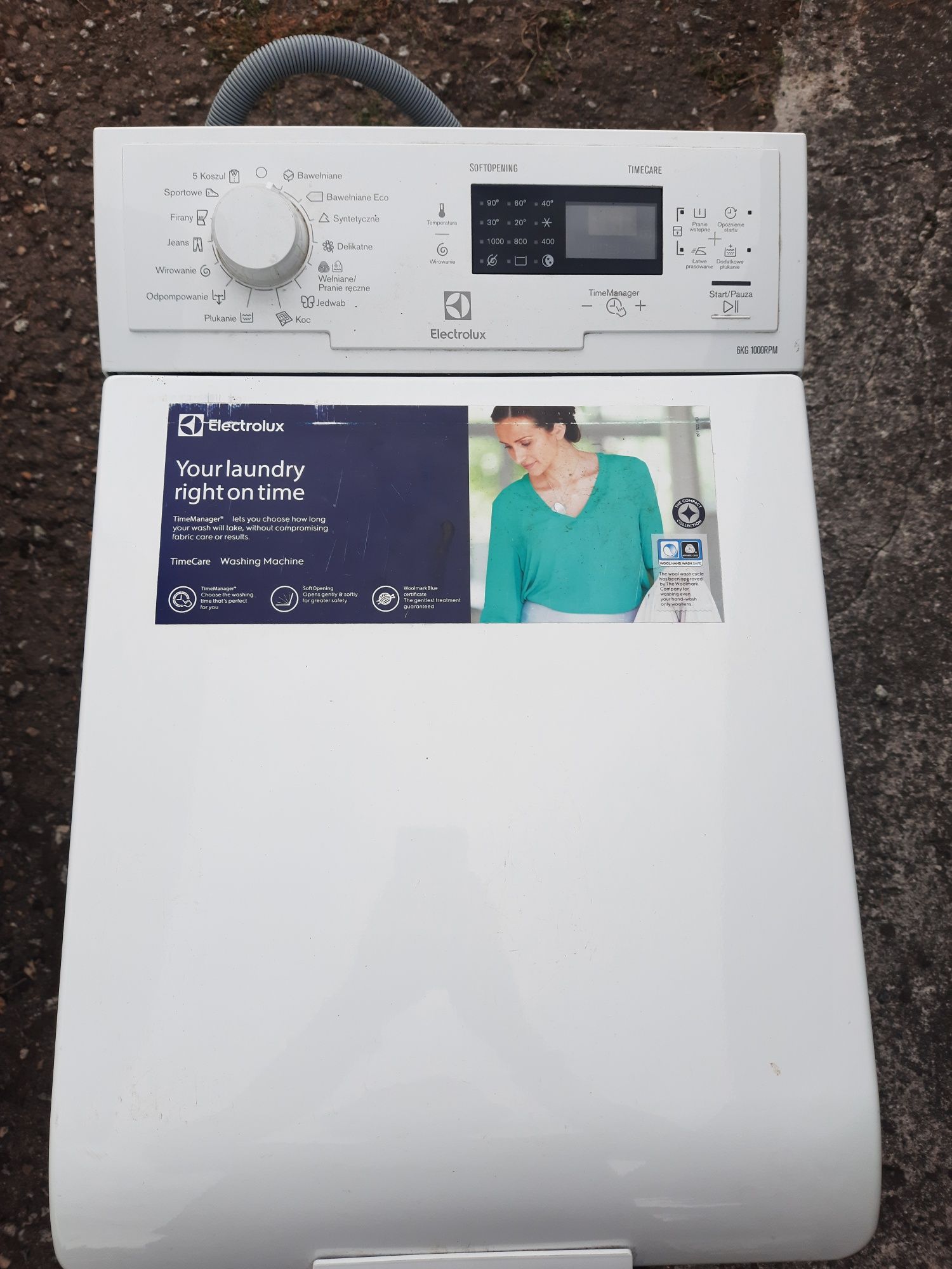 Pralka Electrolux EWT11064RW z góry ładowana