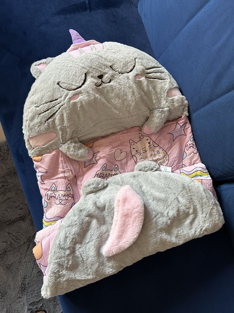 Nowy śpiworek dziecięcy 2 w 1 Smukee kids kołderka pościelka Pusheen