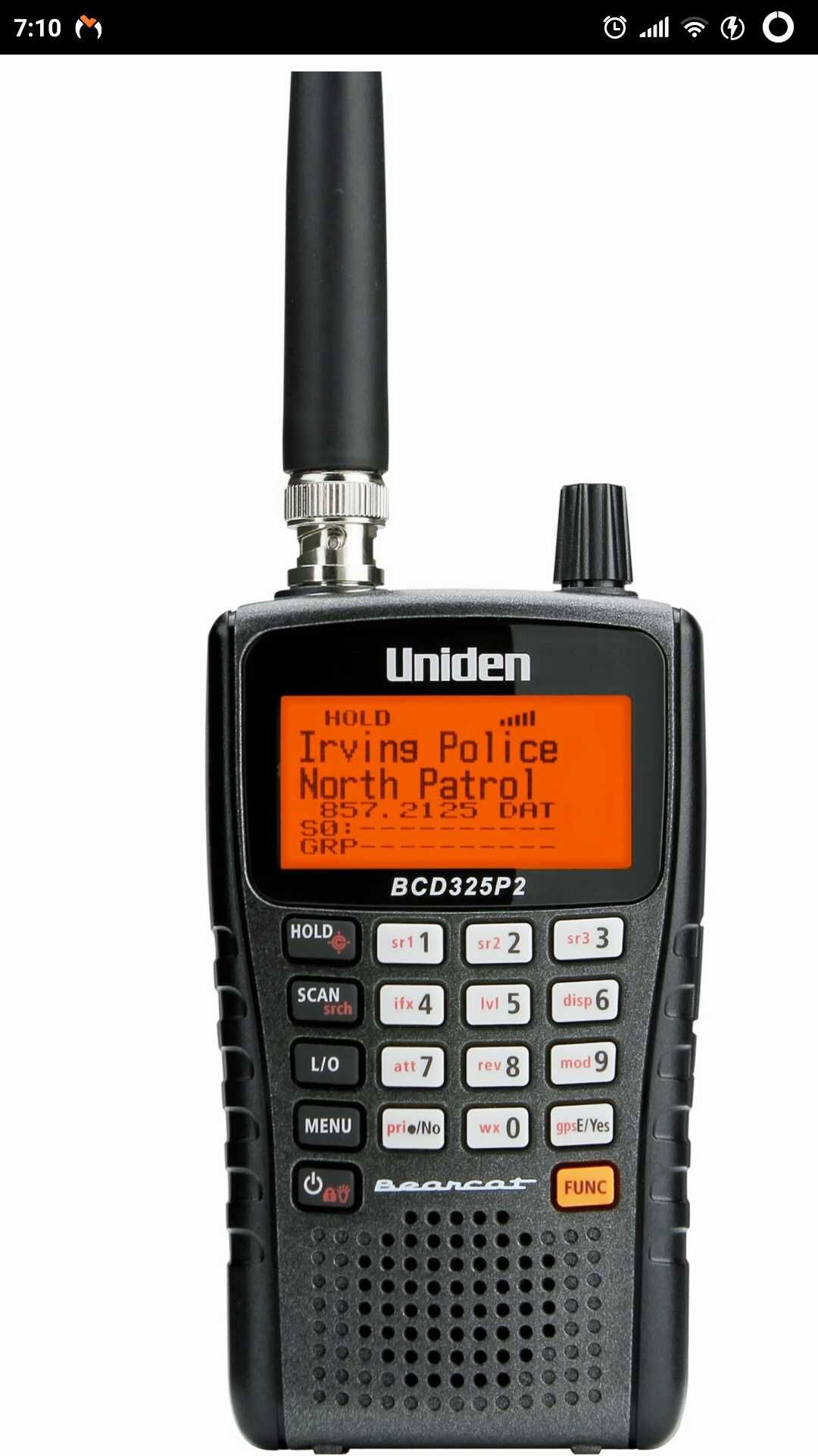 Радиосканер, сканирующий приёмник "Uniden BCD 325P2" c DMR.