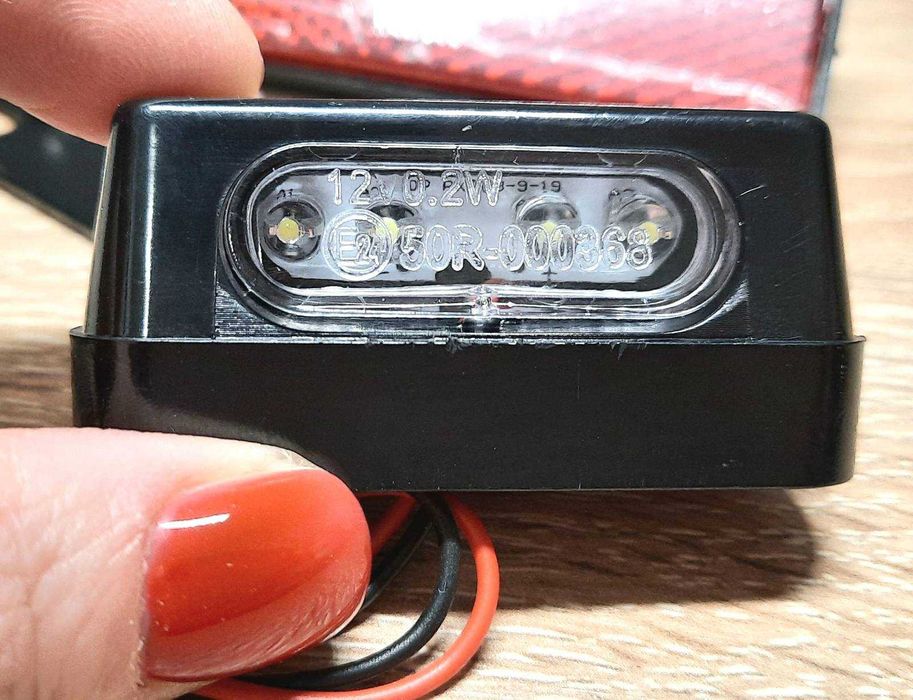 Лампа заднього освітлення номерного знака 12 В мотоцикла, катафот