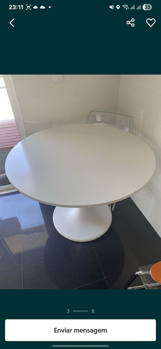 Mesa e 4 cadeiras