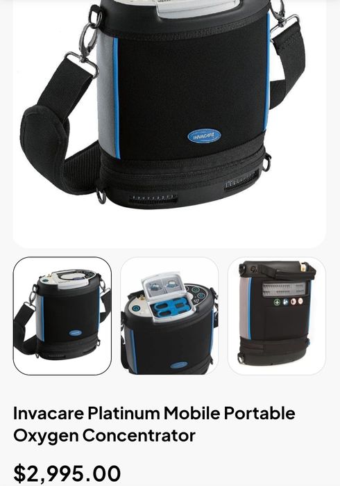 Мобільний (портативний) кисневий концентратор Invacare Platinum Mobile