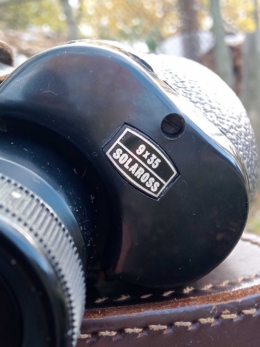 Английский бинокль ROSS LONDON 9х35 с оригин. кожаным кофром.