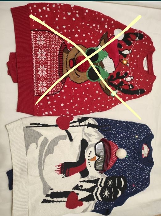 Светр різдво новий рік світлодіодний  Fs F next original M розмір