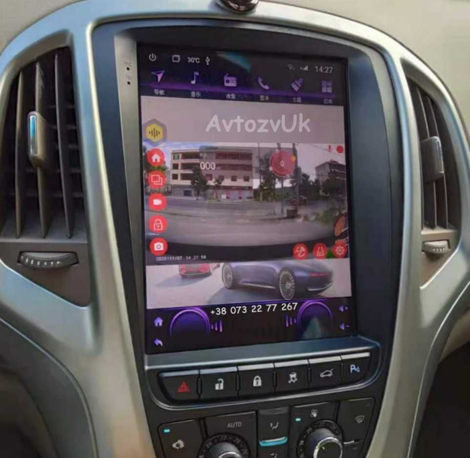 Магнитола ASTRA J Opel Астра GPS USB Tesla дисплей Carplay Android 14