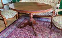 Stół drewniany w stylu "Biedermeier"