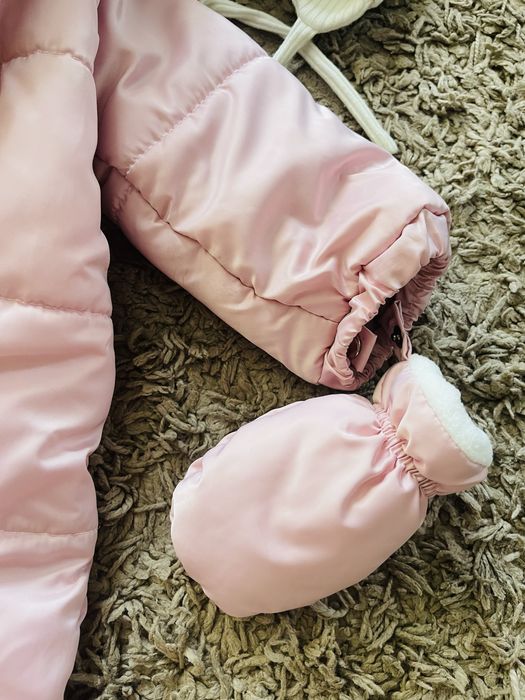 Стильний зимовий комбінезон для дівчинки + шапочка