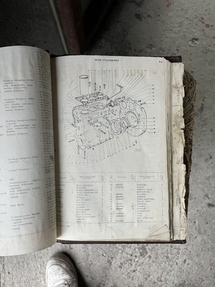 katalog częśći ciagnika mf235 orgynialna