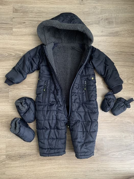 Теплий зимовий комбінезон  Mothercare 6-9,68-74, 74-80 9-12 місяців