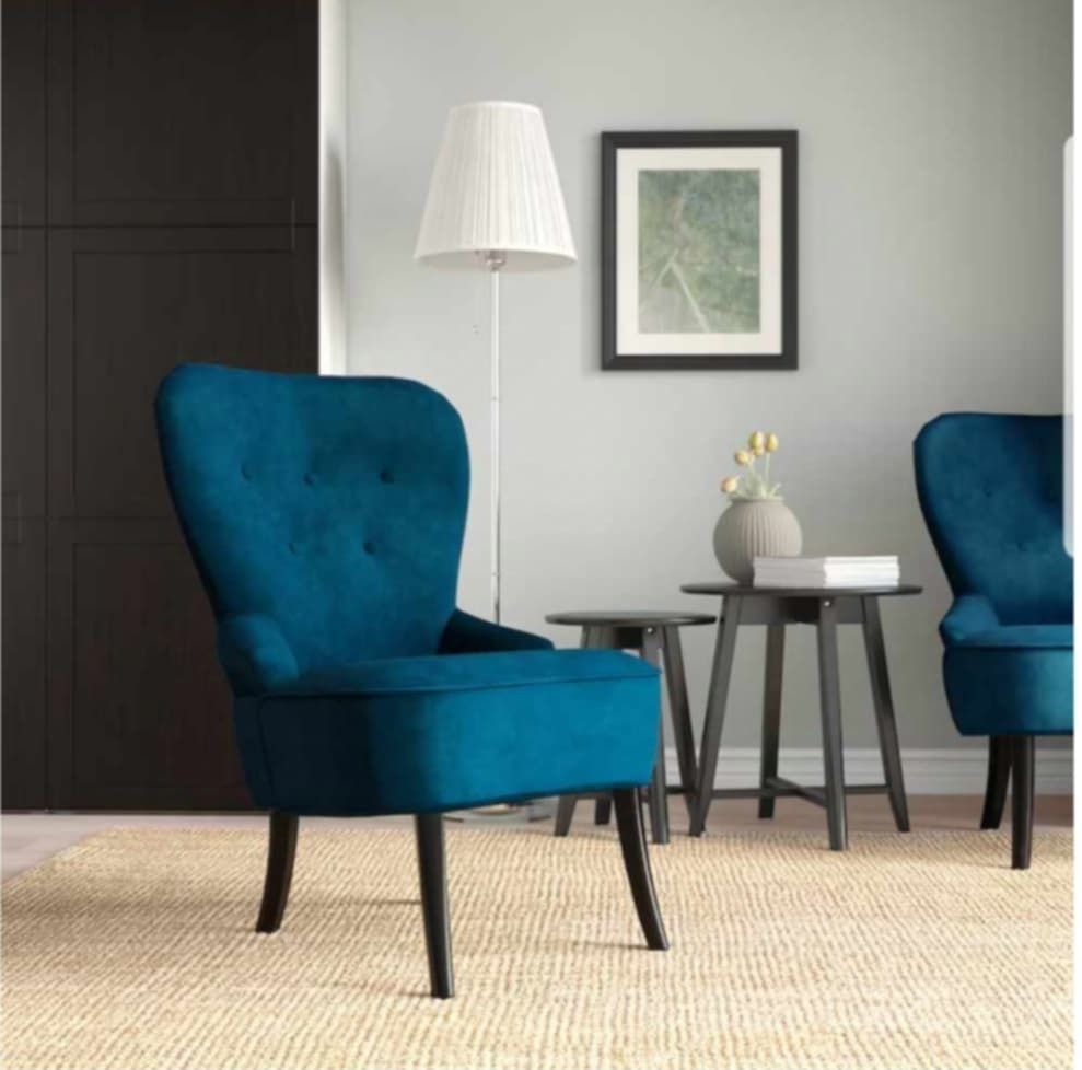 Poltrona de cor azul