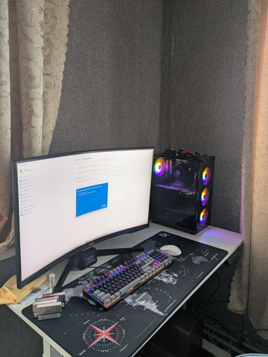 Ігровий ПК Ryzen 5 5500 + RX 570 + Odyssey G5 144Hz